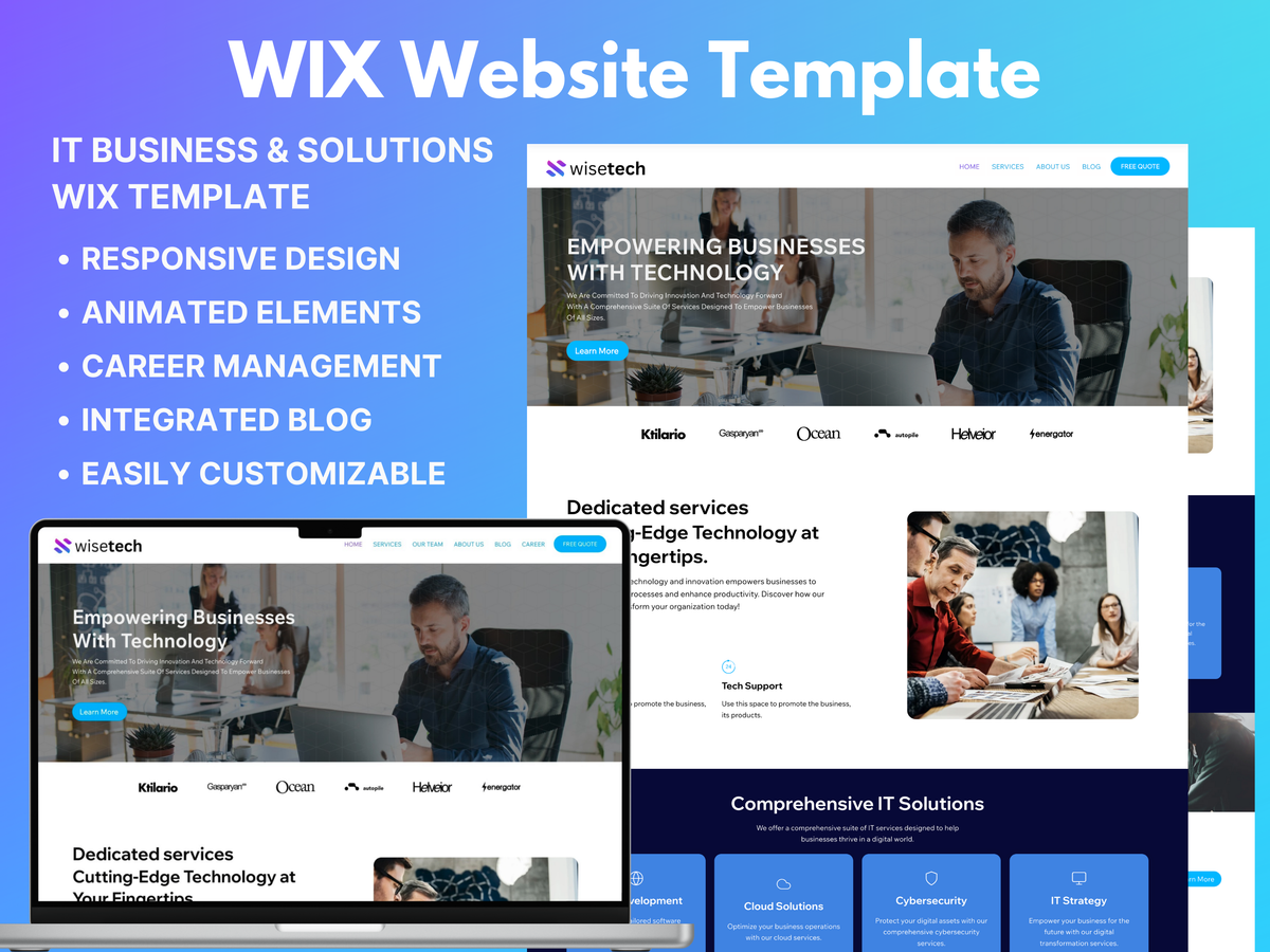 wix template